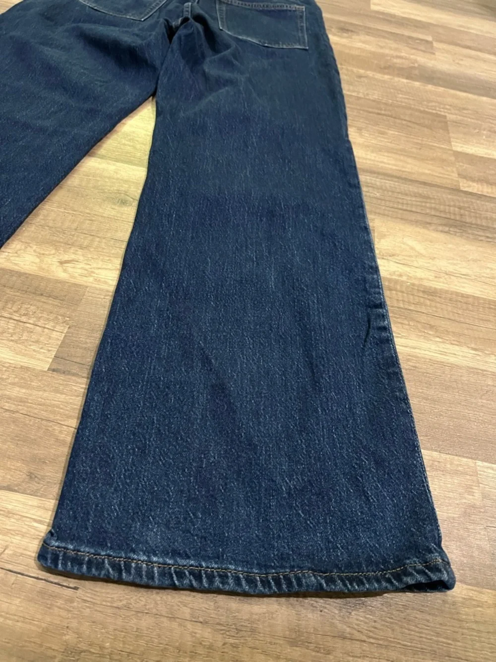 H&M Woman’s Dark Wash Comfy Wide Leg Denim Jeans Size 10
